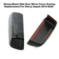 thumbnail image 4 of Glossy-Black Side Door Mirror Cover Overlay Replacement For Chevy Impala 2014-2020, 4 of 7