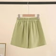 thumbnail image 4 of Ugoldhm Girls Shorts Summer Ice Silk Casual Thin Knee-Length Shorts Size 3-14, 4 of 5