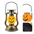 thumbnail image 3 of 1pc Pumpkin Solar Kerosene Lamp Retro Handheld Lantern Halloween Lamp Ornament, 3 of 6