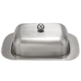 thumbnail image 1 of Stainless Steel Butter Dish Box Container Elegant Cheese Server Storage Keeper Tray With Easy To Ho, 1 of 5