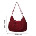 thumbnail image 3 of MTBLYS Women Nylon Crossbody Bag Large Capacity Water Resistant Versatile Shoulder Bag Commute Daily Carry Zipper Closure 1 Pack, 3 of 8