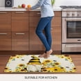 thumbnail image 5 of Sunflower Door Mat&nbsp;Indoor Outdoor Entrance, Non Slip Rug for Kitchen Bathroom Entryway Rug, Gnomes Flower Bee Eucalyptus Leaves Farmhouse Washable Doormat Floor Mat 24x36 Inch, 5 of 8