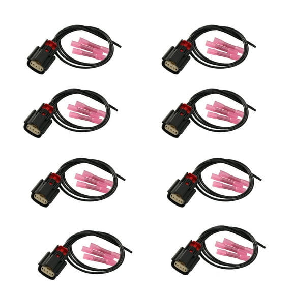 OEMASSIVE 8X Ignition Coil Connector Plug Cable Wire For Ford V6 V8 Flex F150 3.5 3.7 5.0L