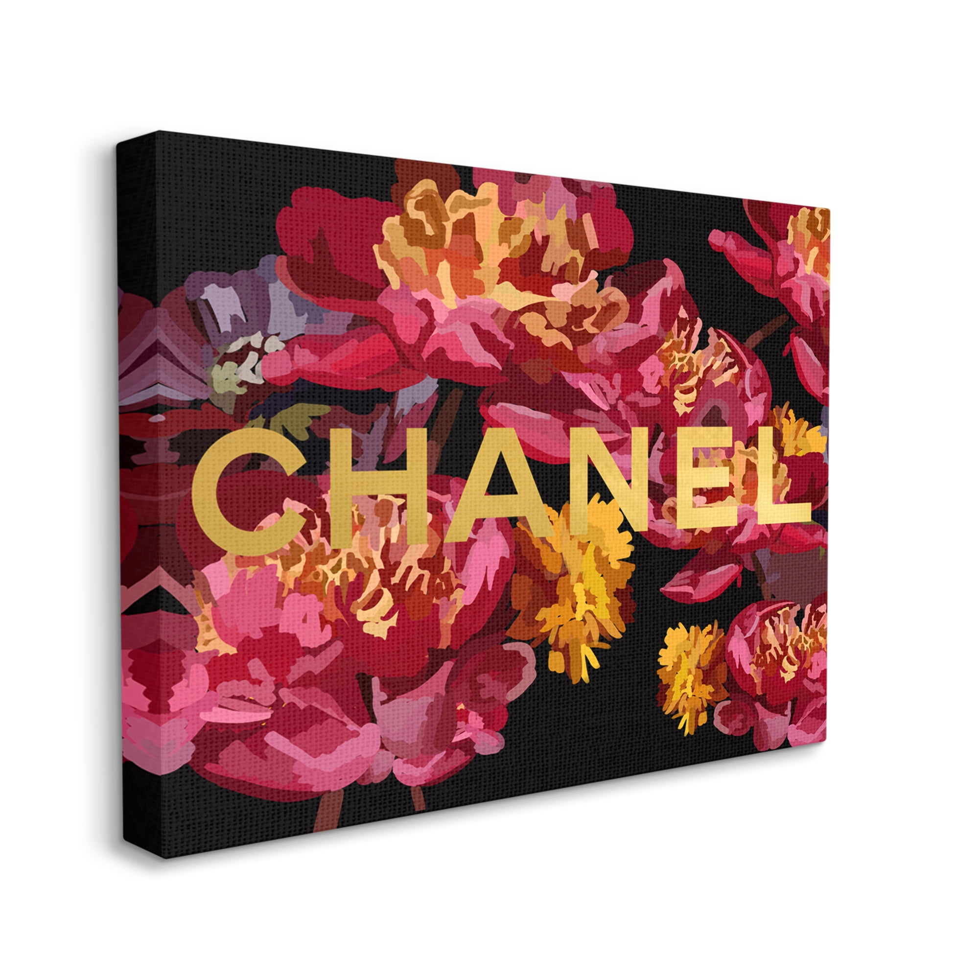 Stupell Industries Glam Brand Blossoms Botanical & Floral Painting Gallery Wrapped Canvas Art Print Wall Art, 40 x 30