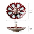 Alloy Flower Shaped Incense Holder Plate, Decorative Aromatherapy Tray ...