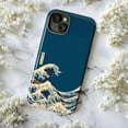 thumbnail image 5 of The Great Wave Phone Case, Japanese Ukiyo-e Art Inspired Ocean Wave Design Protective Cover for iPhone 16 15 14 13 12 11 Pro Max Mini, 5 of 5