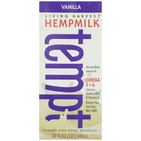 Living Harvest Vanilla Hempmilk 32 fl oz (Pack of 12)