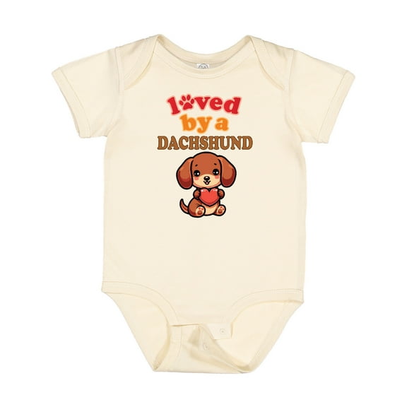Inktastic Dachshund Mom Puppy Boys or Girls Baby Bodysuit