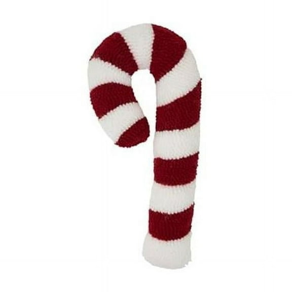 Saro Lifestyle 1018.RW16 7 x 16 in. Candy Cane Twist Poly Filled Throw Pillow, Red & White