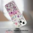 thumbnail image 3 of XPM for Apple iPhone 15 Phone Case, Fashion Beautiful Epoxy Design Hybrid Fashion Stylish TPU Protective, Shockproof Hybrid PC Cover for iPhone 15 (Colorful Summer Flower), 3 of 6