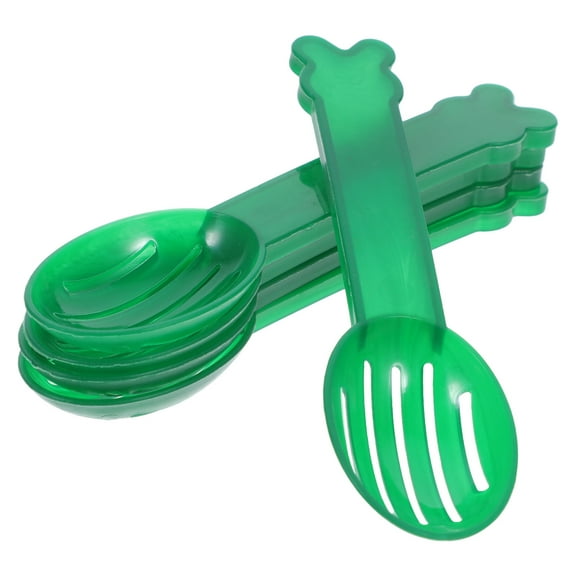 HEALEEP 5Pcs Pet Litter Scoops Compact Hamster Bathtub Spoons 11.8X1.4X0.6In