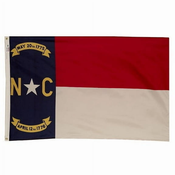 2x3' DURAWAVEZ NORTH CAROLINA NYLON FLAG CH&G