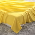 thumbnail image 4 of Super Soft 1800 Count Microfiber Flat Sheet, Durable and Anti-fading Bed Top Sheet with Hem, Full, 81 x 96 Inches, Yellow, 4 of 5