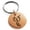 Rose, variant on Stainless Steel Menacing Hydra Engraved Small Medallion Circle Charm Keychain Keyring