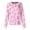 Hot Pink, variant on Breast Cancer Awareness Scrub Jackets Women Pink Ribbon Printed Working Shirts Breast Cancer Awareness Support Nursing Uniforms with Pockets