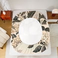 thumbnail image 5 of jejeloiu Wildlife Elk Deer Queen Sheet Sets,Countryfloral Flower Flat Sheet,Brown Beige Queen Fitted Sheet For Boys,Super Cozy Room Decor,4-Piece, 5 of 7