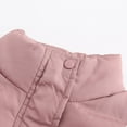 thumbnail image 6 of UYISJ Women's Winter Jacket Cropped Puffer Fashion Jackets Warm Lightweight Coat Solid Color Zip up Bomber Jacket Pink M, 6 of 9