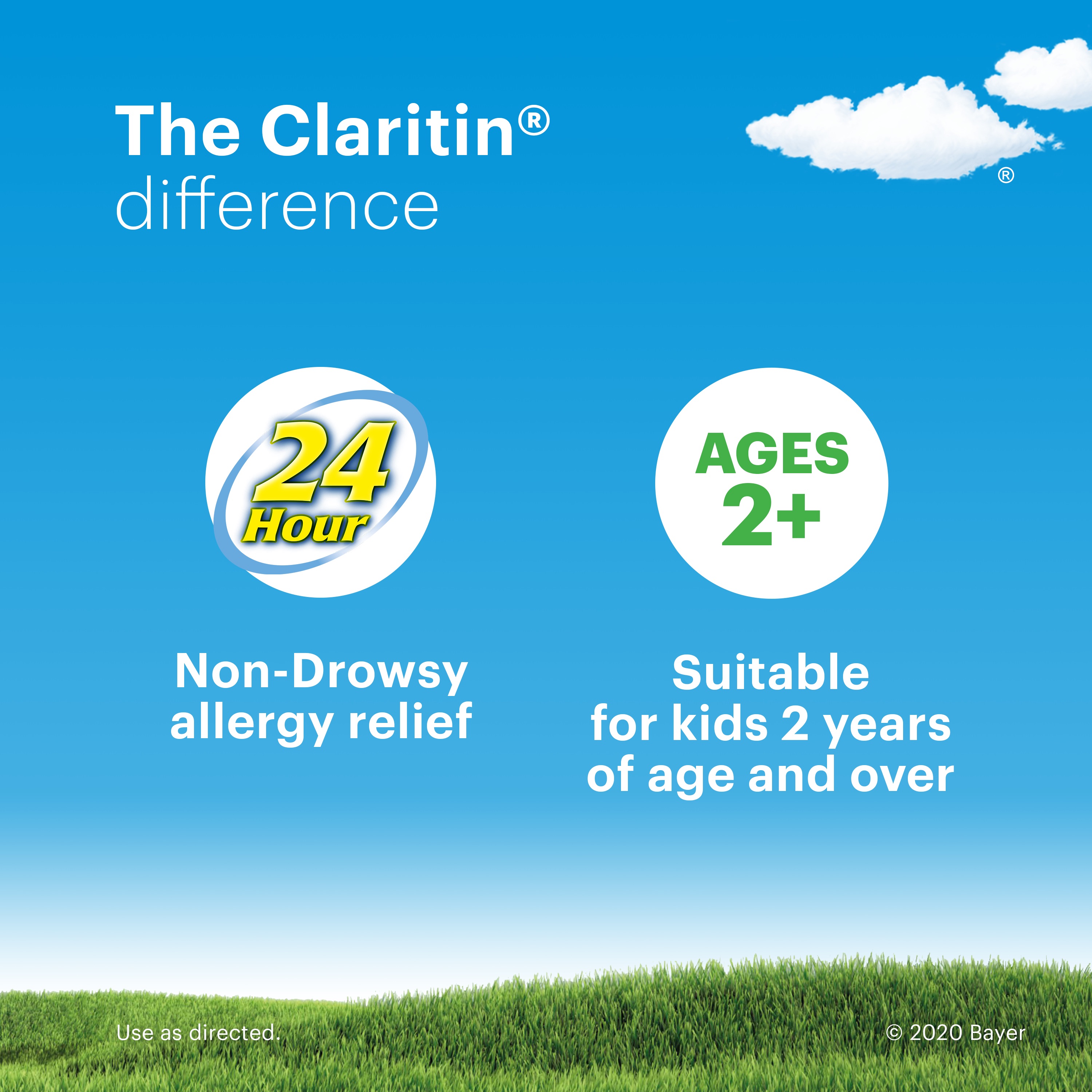 Claritin Allergy Medicine for Kids, Loratadine Antihistamine Grape Chewable Tablets, 60 Ct - image 3 of 13