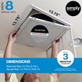 thumbnail image 2 of Simply Filters 13.75x13.75x1 MERV 8, MPR 600, AC Furnace HVAC Air Filter (4 Pack), 2 of 8