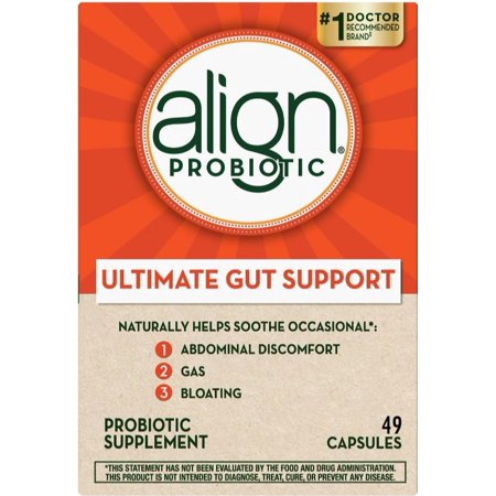 Align Ultimate Gut Support Probiotic Daily Digestive Health Supplement Capsules  49 Ct (Packing May Vary) *EN