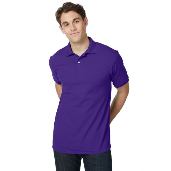 Hanes Adult Comfortblend Ecosmart Polo Jersey Shirt, Style 054X