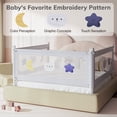 thumbnail image 6 of Queen Size 3-Side Toddler Bed Rail –Adjustable Height, Dual Lock, Reinforced Base, 59x78.7x78.7" (3 packs), 6 of 7