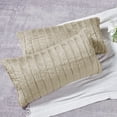 thumbnail image 3 of Home Soft Things Super Soft Decorative Pillow Covers, Set of 2, Oatmeal, 14" x 26", 3 of 3