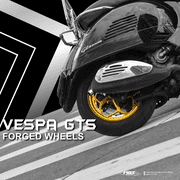 MOS Forged Aluminum Alloy Wheels Rims for Vespa GTS 300 NON-ABS Gold Color