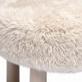 thumbnail image 4 of Carmel Natural Vegan Shearling Accent Chair, 4 of 7