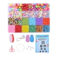 thumbnail image 1 of Abbracc Plastic Beads Loose with Scissors Eye Square Beads Letter Beads for Jewelry B, 1 of 9