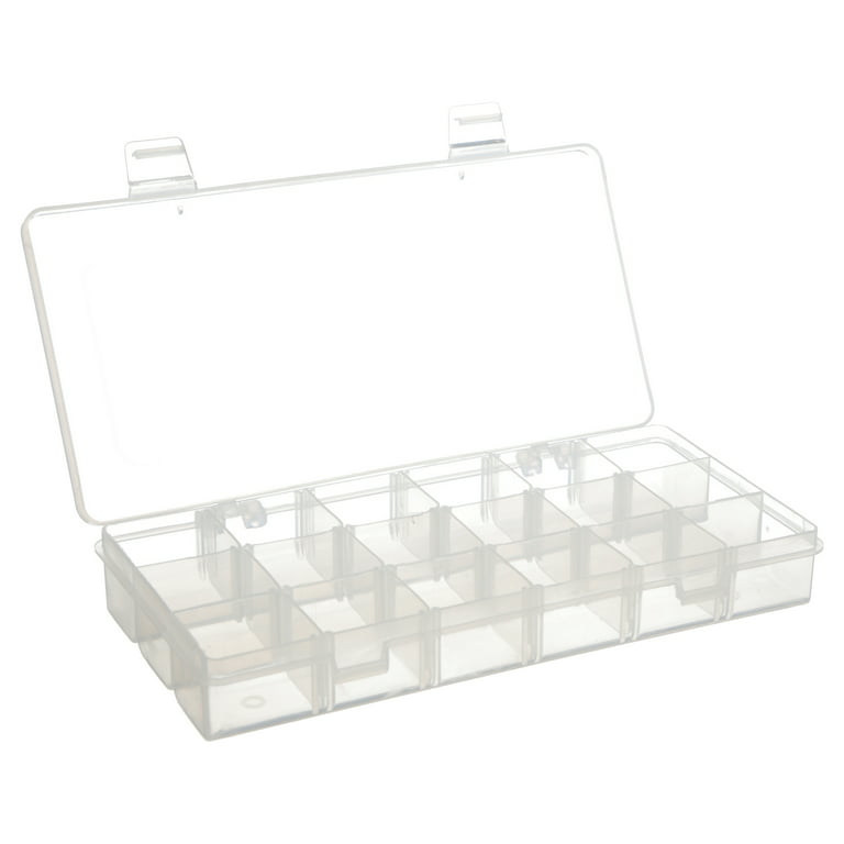 NUOLUX Portable Tools Organizer Box Multi Compartment Storage Box Plastic  Storage Case 