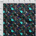thumbnail image 3 of oneOone Polyester Spandex Black Fabric Abstracts Diy Clothing Quilting Fabric Print Fabric By Yard 56 Inch Wide, 3 of 5