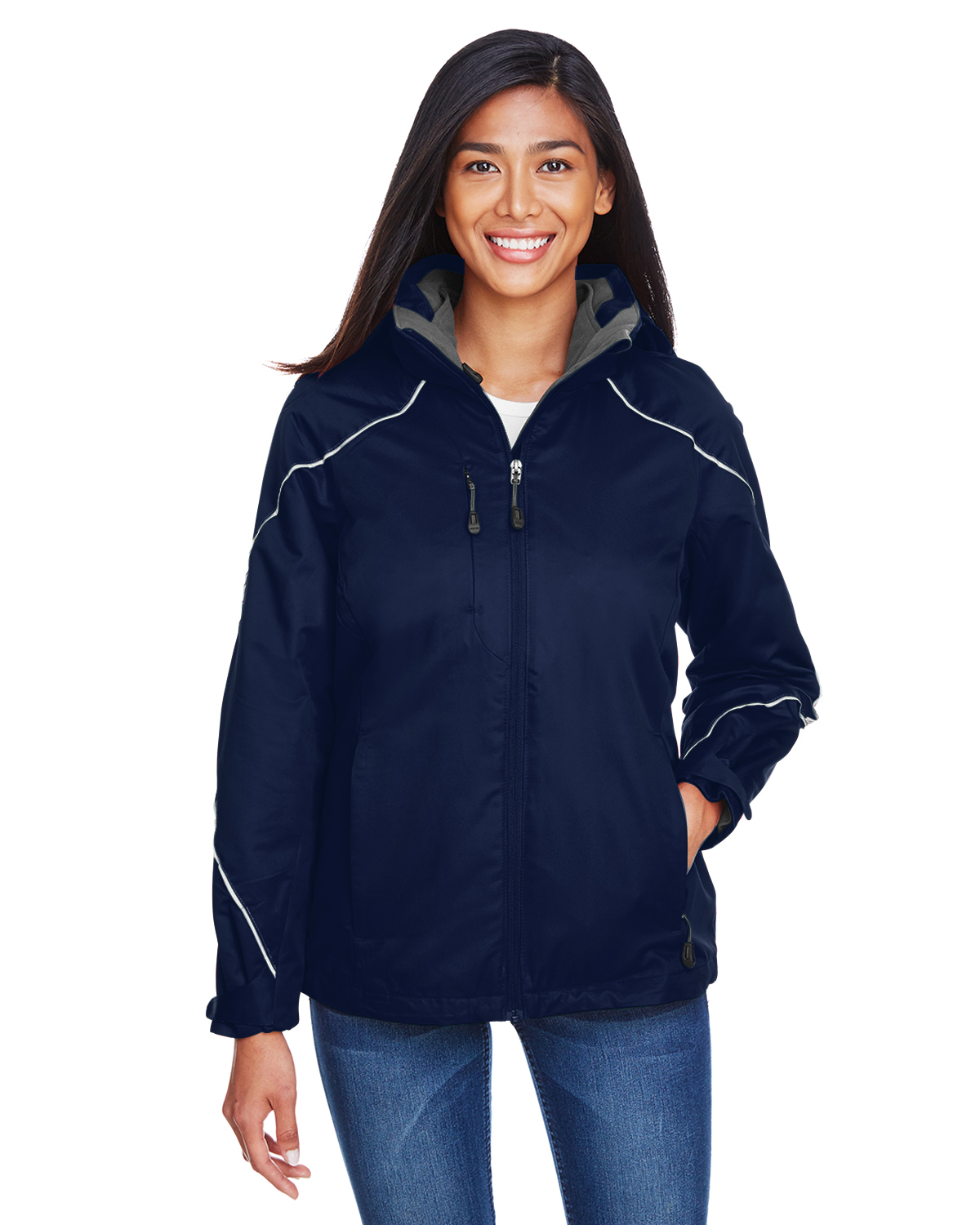 Ladies' Angle 3-in-1 Jacket with Bonded Fleece Liner - NIGHT - XS - image 1 of 3