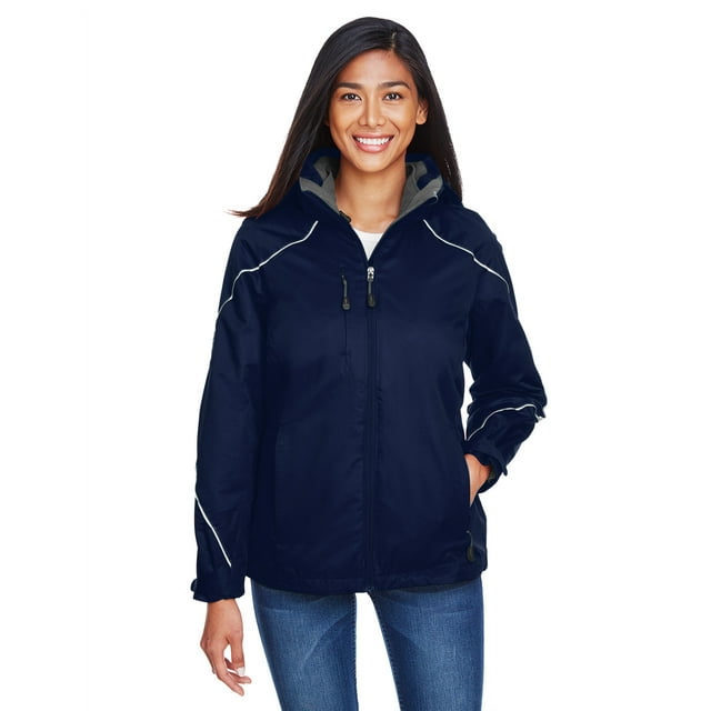 Ladies' Angle 3-in-1 Jacket with Bonded Fleece Liner - NIGHT - XS