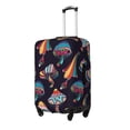 thumbnail image 2 of Easygdp Mushroom Doodle Print Elastic and Washable Suitcase Protective Cover with Hidden Zipper Fits 18-32 inch Luggage -Large, 2 of 9