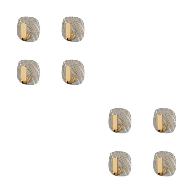 Billuyoard Ganchos de pared autoadhesivos de 4 piezas, colgador de bolsas de tela para abrigos, adhesivo multifuncional fuerte para organizador de Type1 NO1