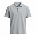 thumbnail image 4 of IWRICH Men's Corduroy Knit Polo Shirts Short Sleeve Casual Textured T Shirt Summer Ribbed Collared Shirts White XL, 4 of 4