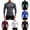 A-Grey653, variant on Mens T Shirts Long Sleeve Mock Neck Raglan Quick Dry Compression Tees Gym Running Athletic Base Layer Tops