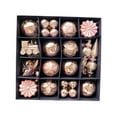 thumbnail image 2 of 60 piezas de adornos colgantes de Navidad, bolas de Navidad, decoraciones para árboles de Navidad, bolsas de regalo de Navidad para aniversario, Champán dorado rosa, 2 of 8