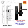 thumbnail image 2 of Door Lock, Tuya Smart Door Lock Fingerprint Password IC Card Keyless Remotely Unlock Use AA Battery Support 8 Language Voice ,Easy to Install, 2 of 6