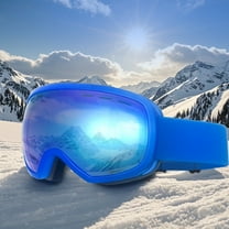Ski Goggles,Snow Snowboard Goggles Men Women Snowmobile Skiing Skating,Skiing Snowboard Anti Fog UV Protection (blue)