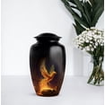 thumbnail image 7 of Phoenix Small Keepsake Urns For Adult Male - Large Urns For Human Ashes Adult Female, 1 Large 4 Small - Combo Burial Urn For Ashes For Women - Black Cremation Urn For Mom & Dad - 10 & 3 Inch, 7 of 7
