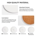 thumbnail image 4 of 3D American Football Drink Coasters,Ball Field Mug Coaster Mat Set 4 for Coffee Table Home Living Room Decor, 4 of 8