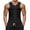 Black, variant on NoxwB Men's Compression Body Shaping Sauna Vest Casual Workout Fitness Gym Tank Tops Corset Neoprene Sleeveless Zipper Coat Gray XL