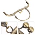 thumbnail image 4 of Simple Style Iron M-Shaped Embossed Hand-Pull Bag Clasp Lock, Purse Frame, with Flower-Shape for DIY crafts Purse Making, 4 of 7
