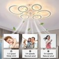 thumbnail image 3 of Luz de Ventilador de Techo, Luz del Ventilador de Techo de 6 Anillos Fácil de Instalar Moderna para El Dormitorio, 3 of 7