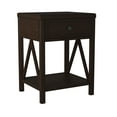 thumbnail image 3 of "East at Main Wright 23"" Tall Brown Solid Wood Nightstand with 1 Drawer, Rustic Wooden Side Table", 3 of 6