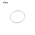 thumbnail image 2 of Book Office Metal Binder Hinge Snap Loose Leaf Ring Keyring 3pcs 3" Diameter, 2 of 2