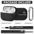thumbnail image 3 of Funda protectora para AirPods Pro 3 2025 con kit de limpieza negra, 3 of 7