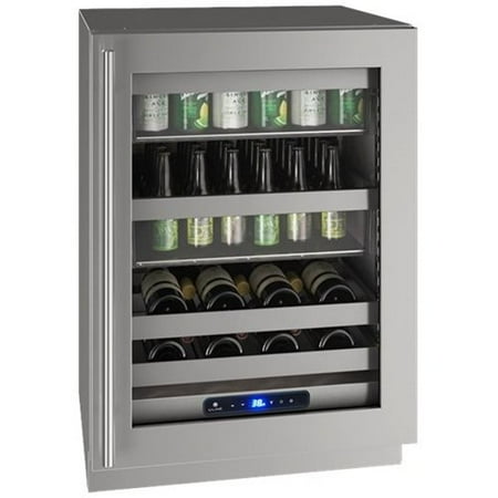 U-Line - 5 Class 14-Bottle Wine Refrigerator - Stainless steel